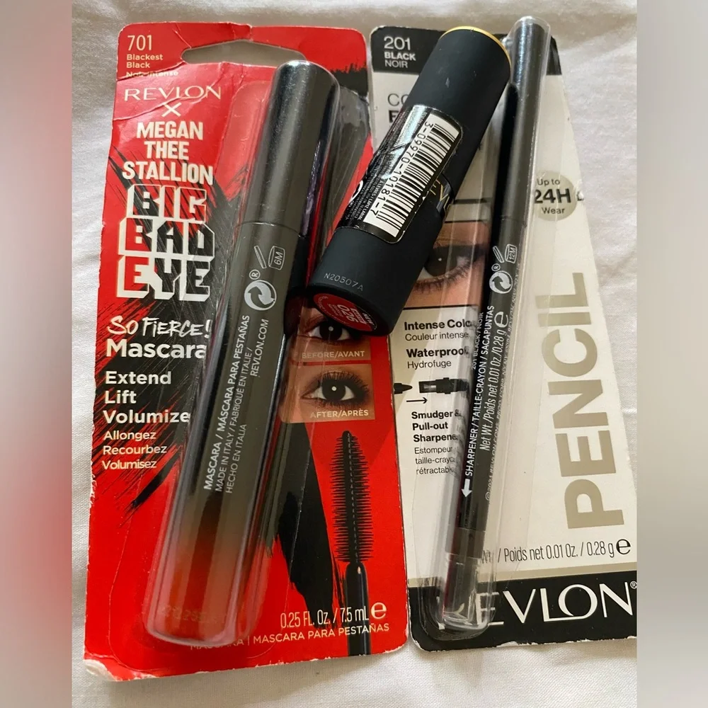 Revlon Bundle ColorStay Eyeliner Lipstick and So Fierce Mascara Set